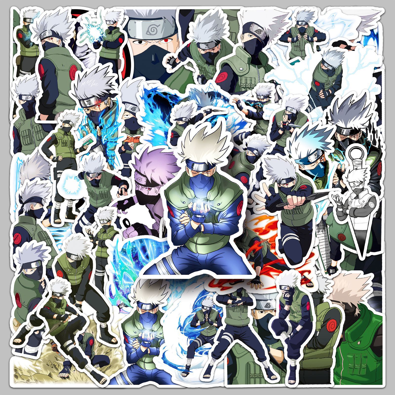 Laptop Accessories All - 50pcs Anime Naruto Hatake Kakashi‌ Graffiti