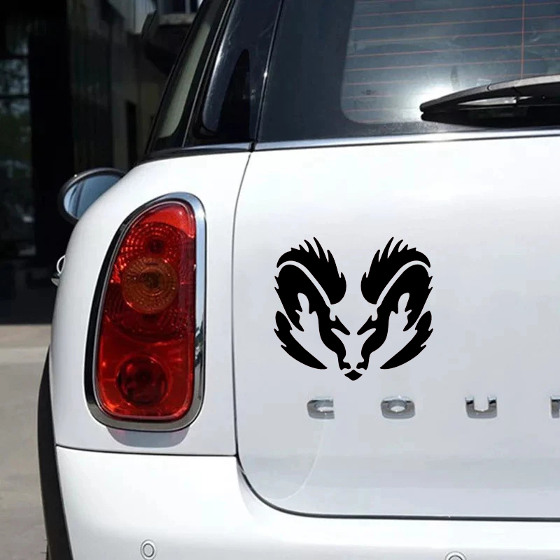 Laptop Accessories Ram - Creative Ram Head Car Sticker Cartoon