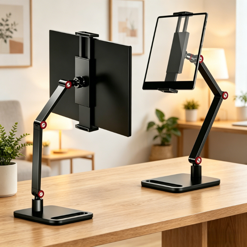 Laptop Accessories Officeworks - Desk mounted expandable screen rack, adjustable