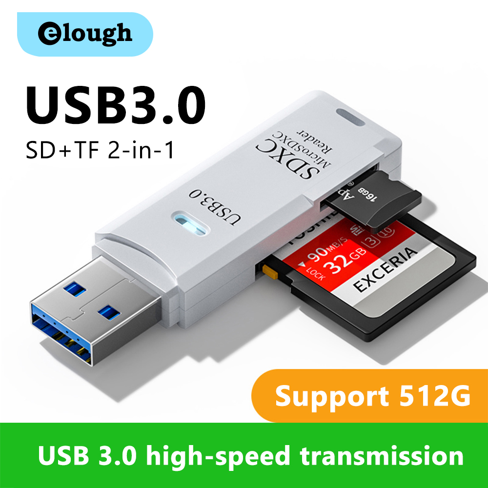 Elough 2 in 1 USB3.0 Card Read – Laptop Accessories For Programmers Bewertung und Preis