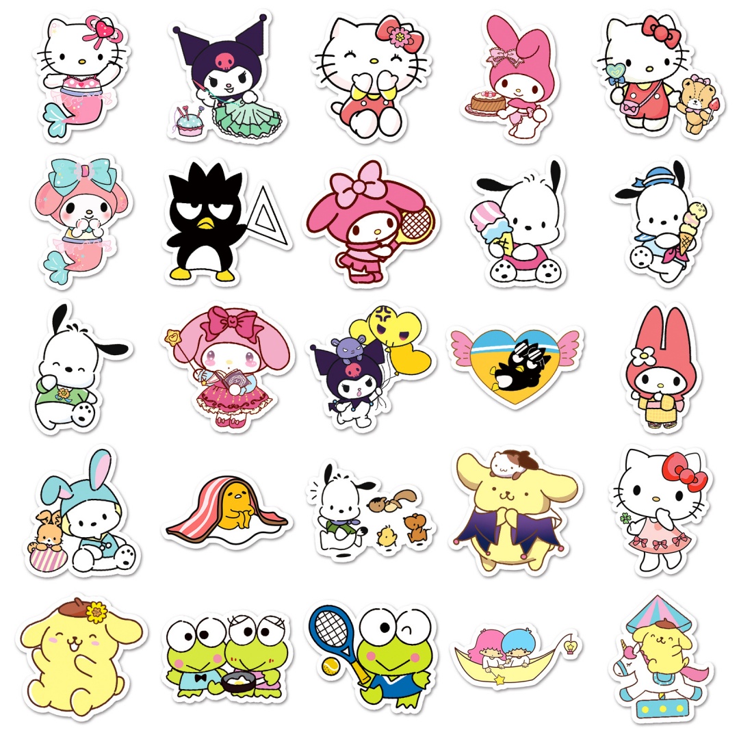 50Pcs Hello Kitty Kuromi Stick – Laptop Accessories Girly Bewertung und Preis