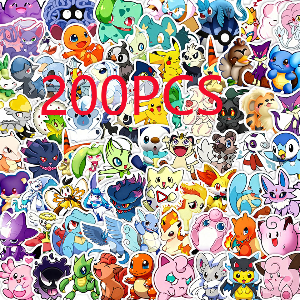 100/200pcs Pokemon Anime Stick – Laptop Accessories All Bewertung und Preis
