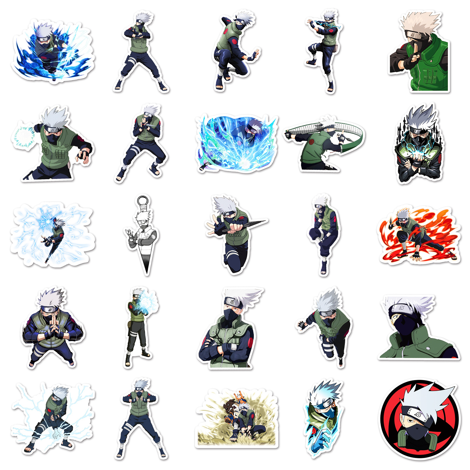 50pcs Anime Naruto Hatake Kaka – Laptop Accessories All Bewertung und Preis