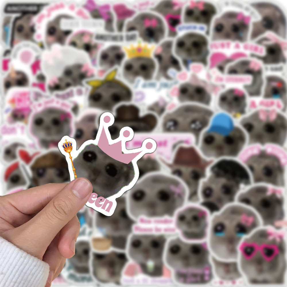 56pcs Cute Sad Hamster Meme St – Laptop Accessories Girly Bewertung und Preis
