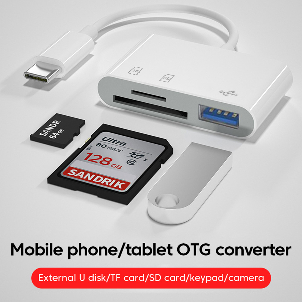 3 in 1 Type C OTG Card Reader  – Laptop Accessories For Programmers Bewertung und Preis