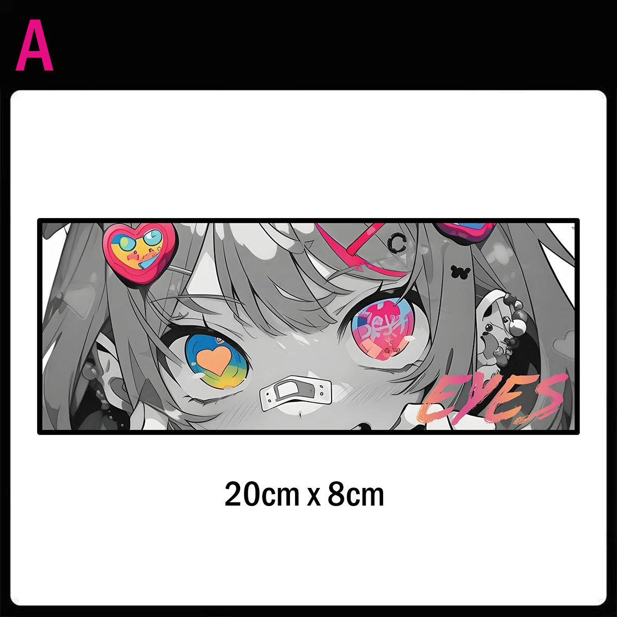 1PC 20cm Neon Anime Girl Eyes  – Laptop Accessories Girly Bewertung und Preis