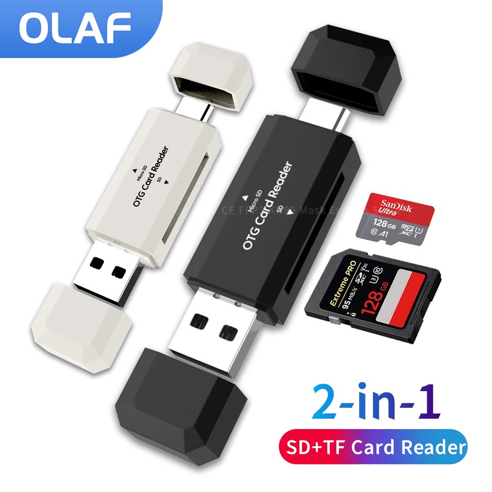 2 in 1 Type C SD TF Card Reade – Laptop Accessories For Programmers Bewertung und Preis
