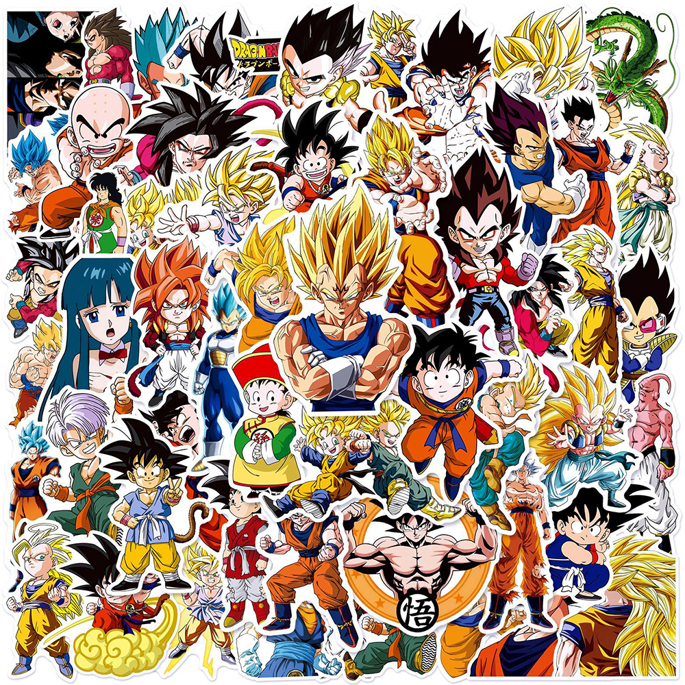 50pcs Anime Dragon Ball Sticke – Laptop Accessories All Bewertung und Preis