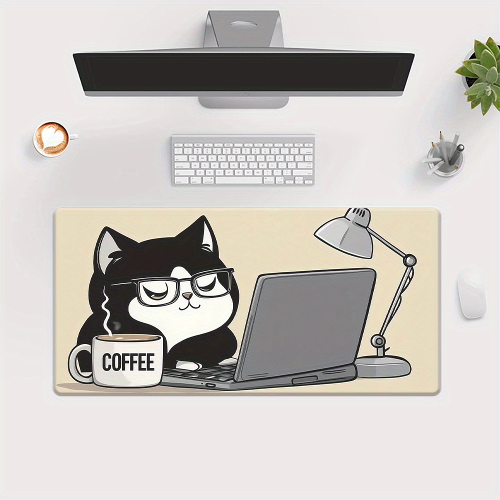 Cute Coffee Cat Working On Lap – Laptop Accessories Officeworks Bewertung und Preis