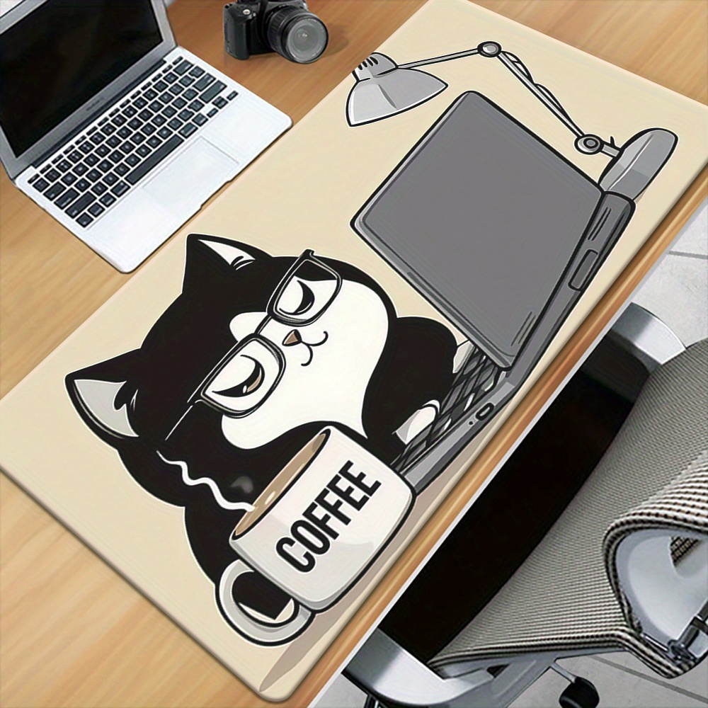 Cute Coffee Cat Working On Lap – Laptop Accessories Officeworks Bewertung und Preis
