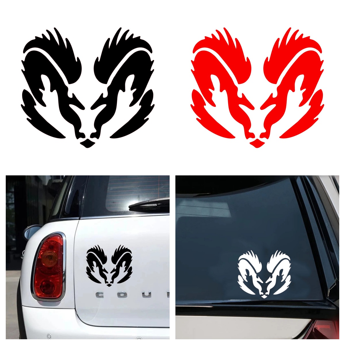 Creative Ram Head Car Sticker  – Laptop Accessories Ram Bewertung und Preis